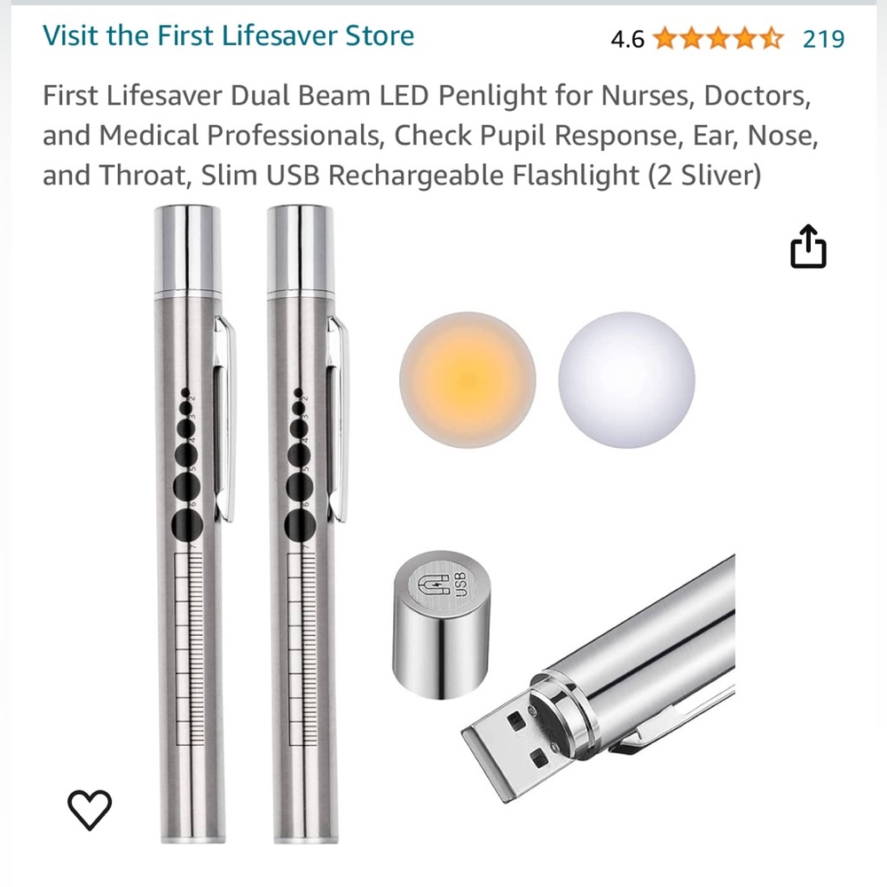 LED pen lights - brand new - set of 2